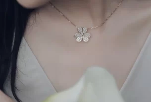 四叶草爱心项链：独特设计款，寻找你的幸运与爱的完美结合