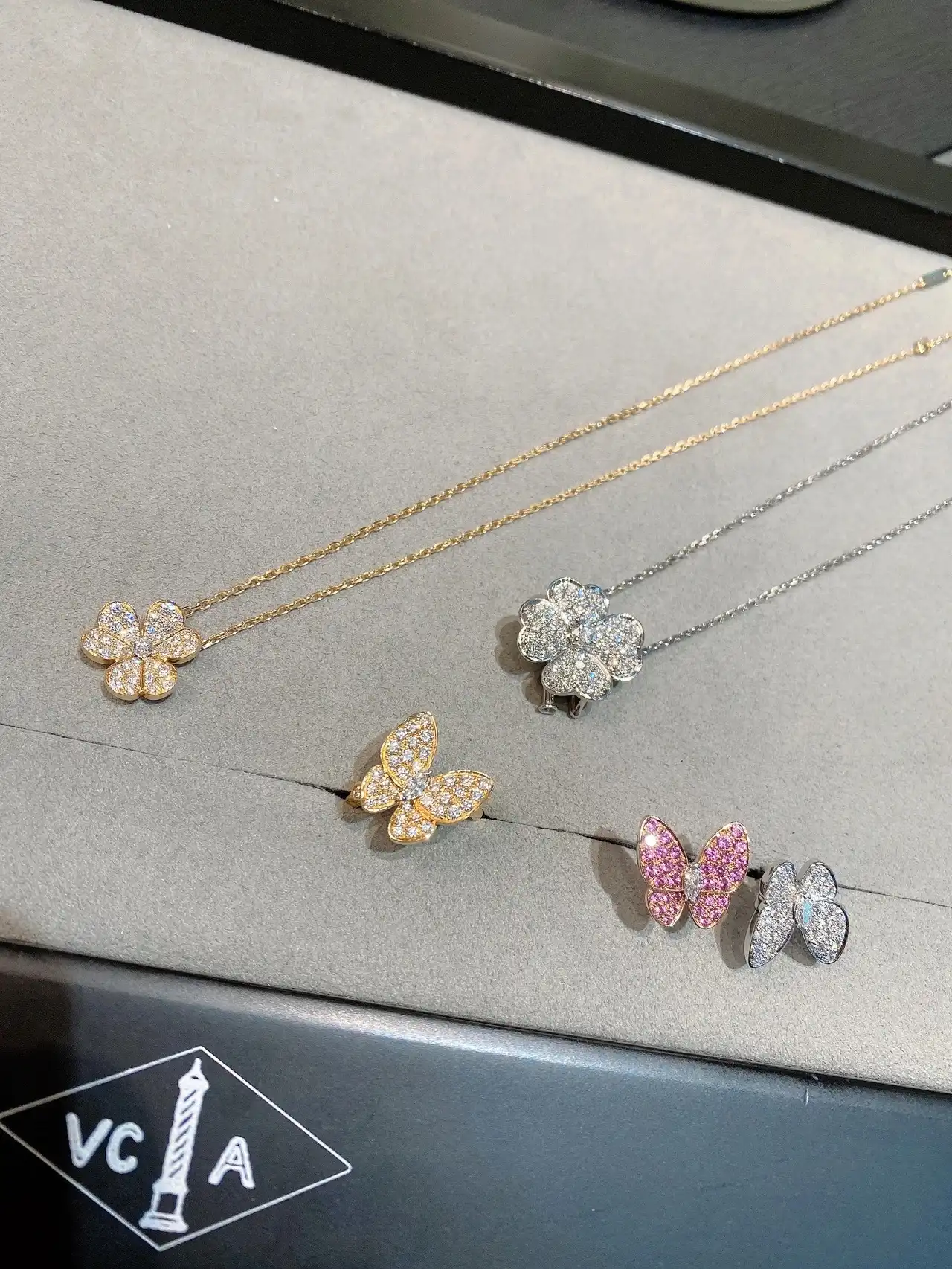 四叶草爱心项链定制图片展示