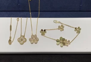 四叶草白贝母手串热销款：天然宝石手链，祛病养生必备神器，快速抢购！【正品保证】