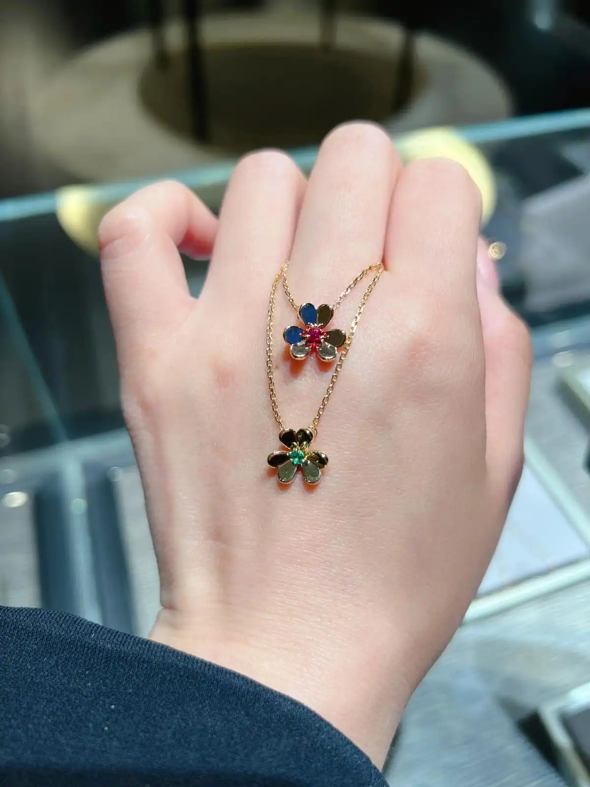 四叶草白贝母手串定制图片展示