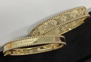 四叶草白贝母手串热销爆款：天然宝石养生饰品，提升运势必备！