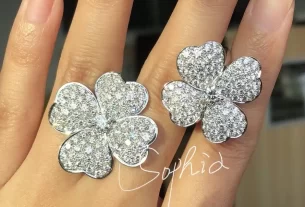 四叶草白贝母手串——天然美玉养生饰品，爆款推荐，快速提升正能量！