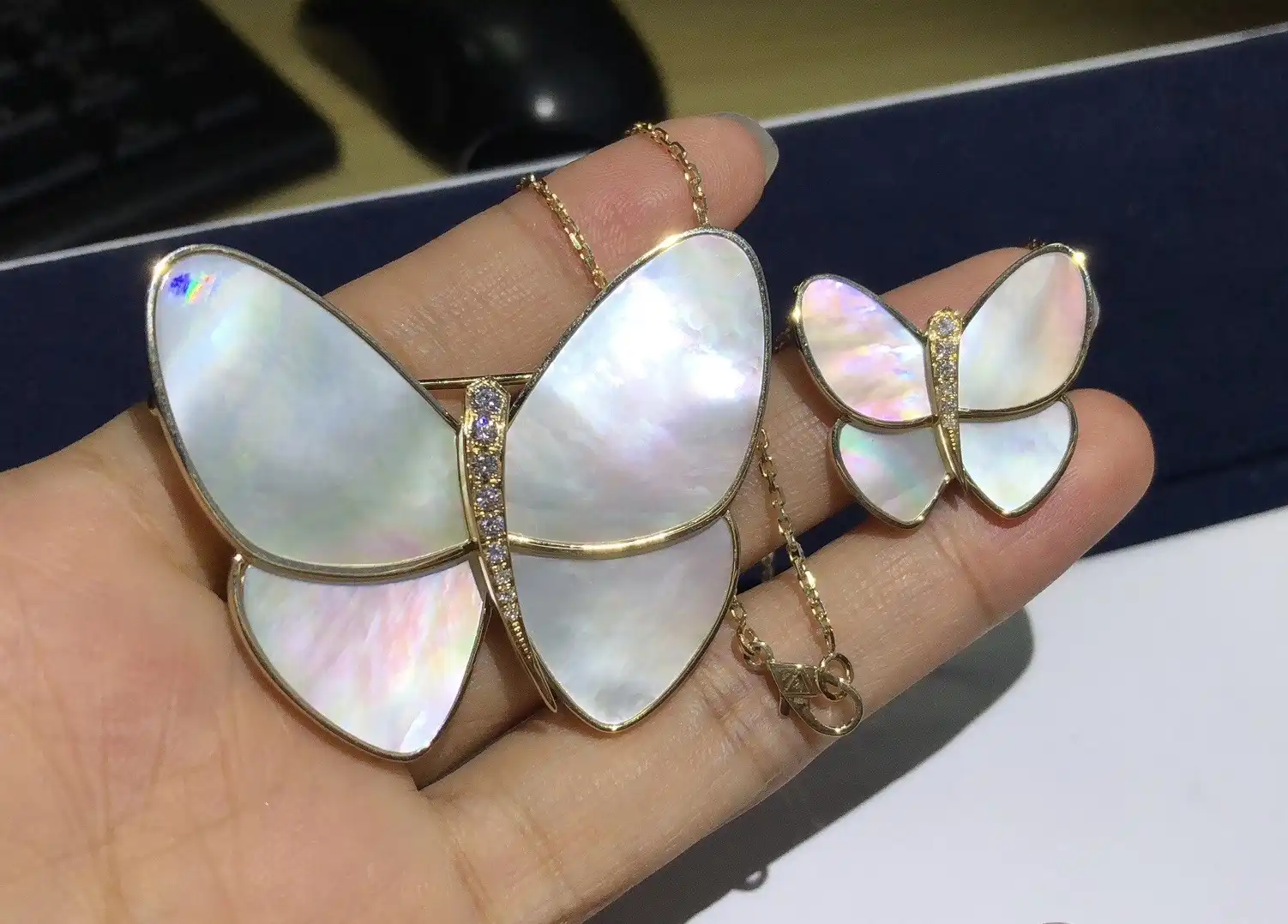 四叶草白贝母手串定制图片展示