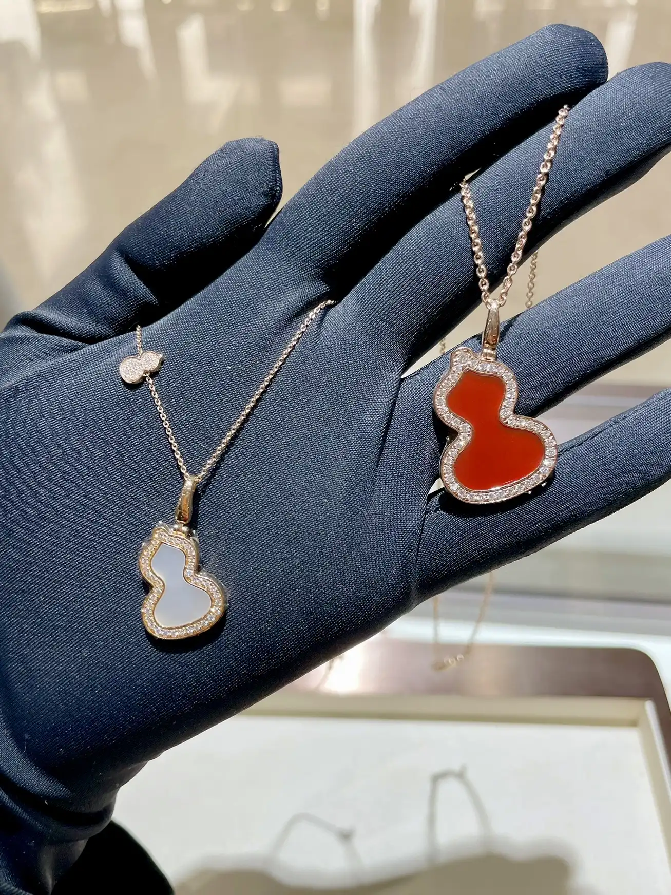 四叶草爱心项链定制图片展示