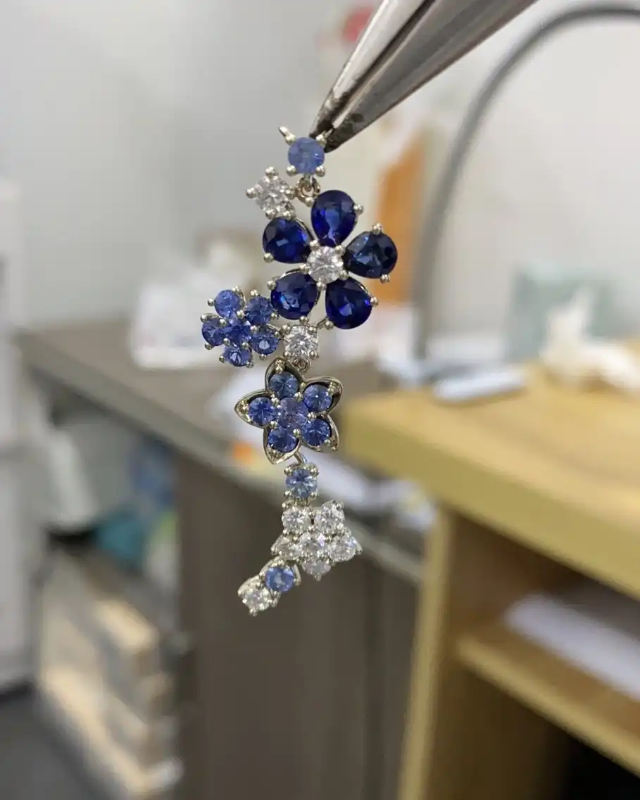 四叶草爱心项链定制图片展示