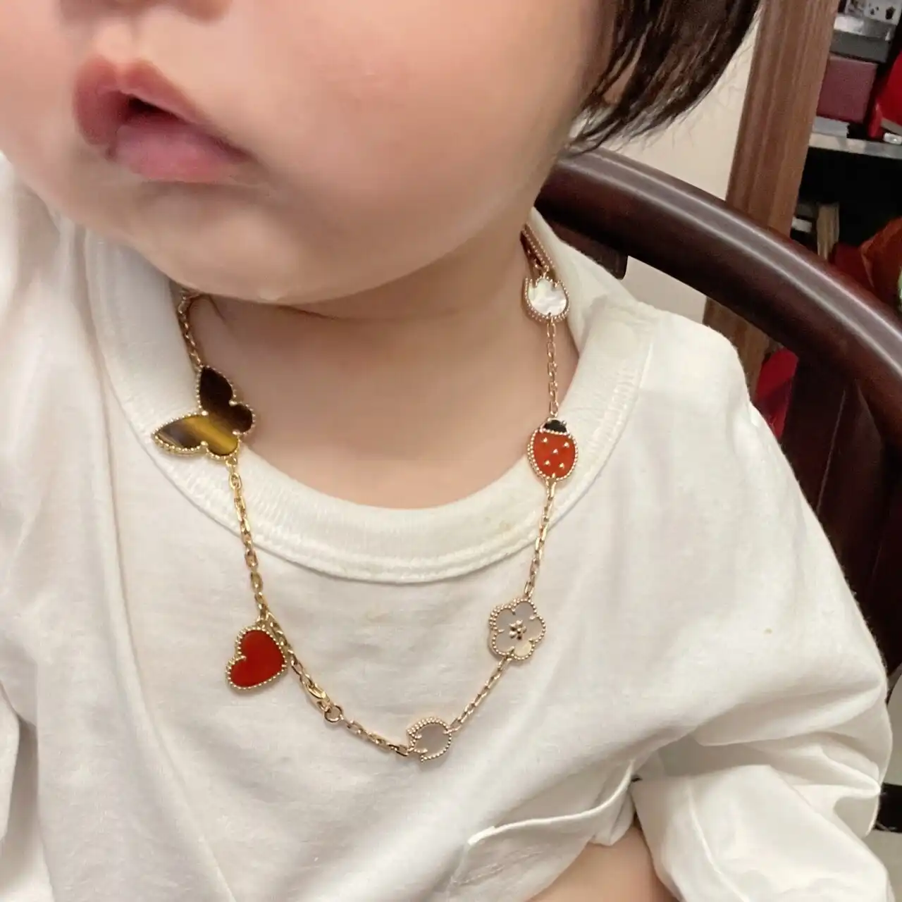 四叶草爱心项链定制图片展示
