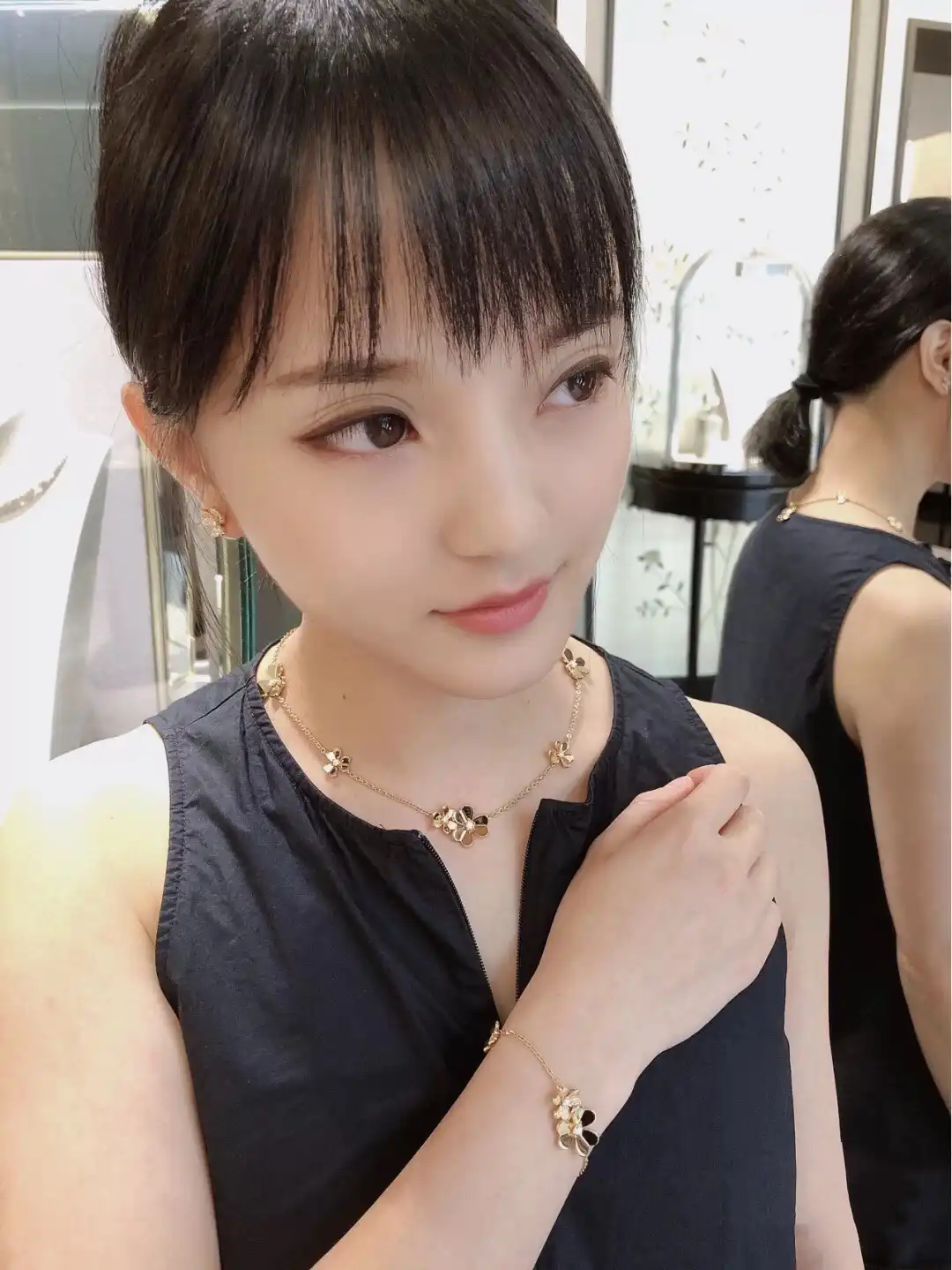 四叶草爱心项链定制图片展示